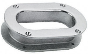 Loça, paslanmaz çelik,flanşlı. İç ebat 171x76, dış ebat 241x146 mm.
