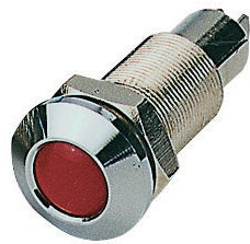 Ledli ikaz lambası. Montaj Ø 18mm. 12V.