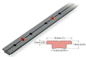 25 mm T profilli flok araba ve rayları.
