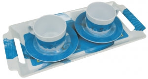 Topoplastic Ocean serisi melamin kahve Seti.
