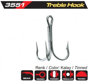 3551 Treble İğne - Kalay