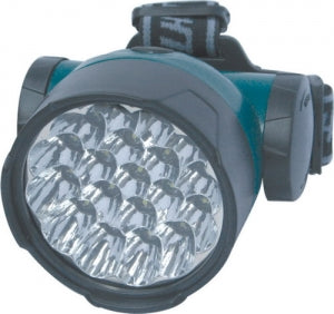 Baş feneri. 19 led ile güçlü aydınlatma sağlar. Şarjlı.